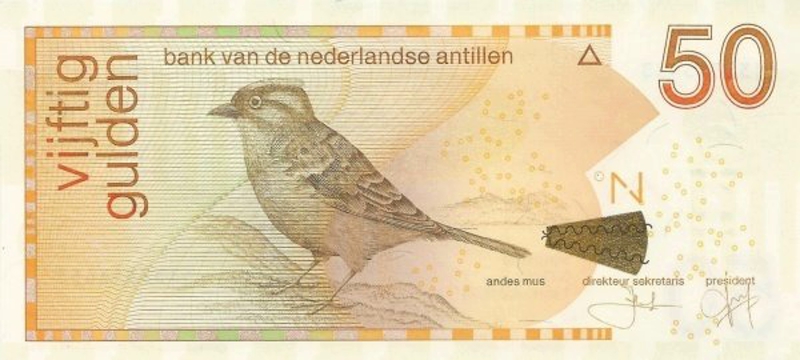 Front of Netherlands Antilles p30h: 50 Gulden from 2016