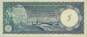 p1b from Netherlands Antilles: 5 Gulden from 1962