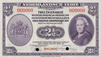 p112s from Netherlands Indies: 2.5 Gulden from 1943