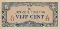 p120c from Netherlands Indies: 5 Cents from 1942