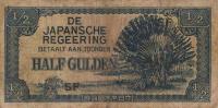 p122a from Netherlands Indies: 0.5 Gulden from 1942