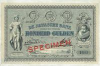 p56s from Netherlands Indies: 100 Gulden from 1896