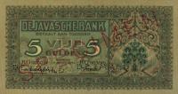p86s from Netherlands Indies: 5 Gulden from 1942