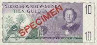 p14s from Netherlands New Guinea: 10 Gulden from 1954