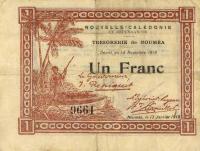 p31 from New Caledonia: 1 Franc from 1918