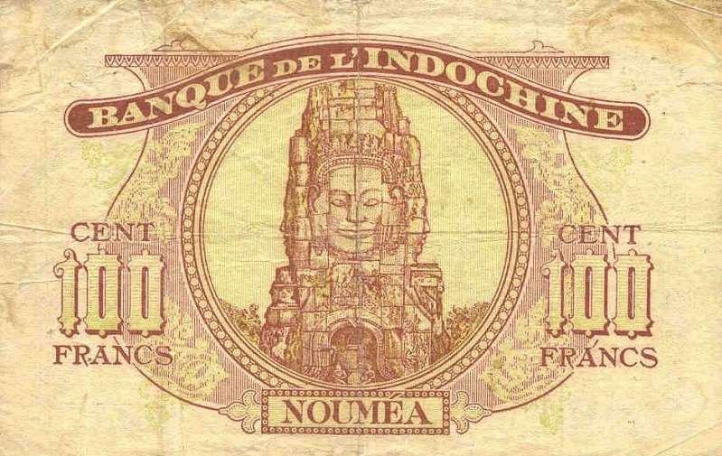 Back of New Caledonia p44: 100 Francs from 1942