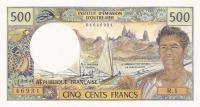 p60c from New Caledonia: 500 Francs from 1969
