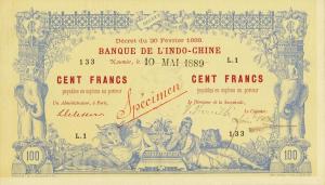 p12s from New Caledonia: 100 Francs from 1895 p12s from New Caledonia: 100 Francs from 1895