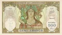 p10s from New Hebrides: 100 Francs from 1941
