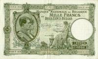 p110 from Belgium: 1000 Francs from 1939