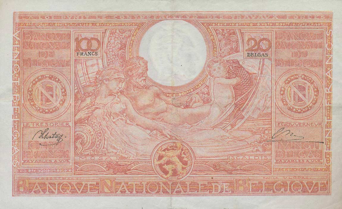 Front of Belgium p114: 100 Francs from 1944