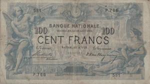 Gallery image for Belgium p64e: 100 Francs