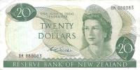 p167b from New Zealand: 20 Dollars from 1968