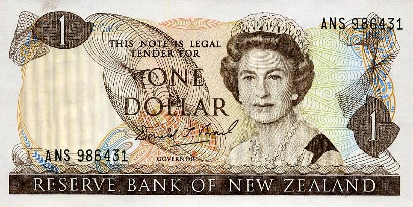 Front of New Zealand p169c: 1 Dollar from 1989