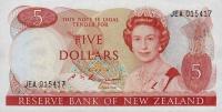 p171b from New Zealand: 5 Dollars from 1985