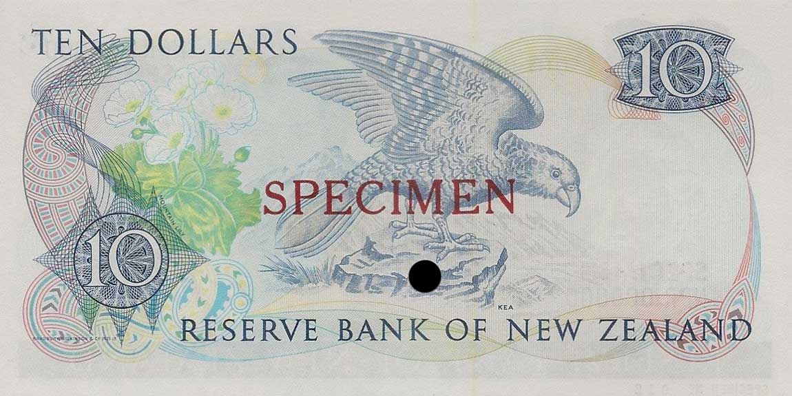 RealBanknotes.com > New Zealand P172s: 10 Dollars From 1985