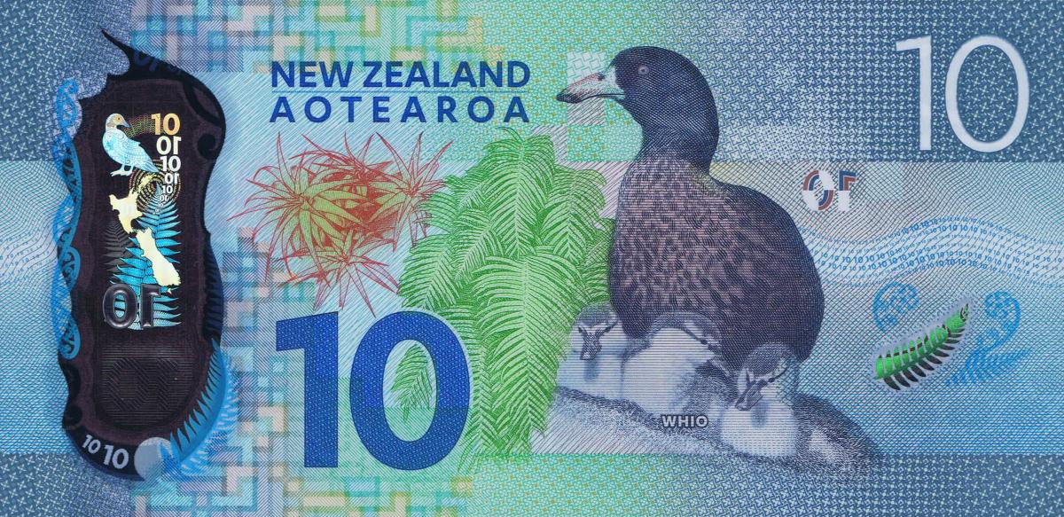 Back of New Zealand p192: 10 Dollars from 2015