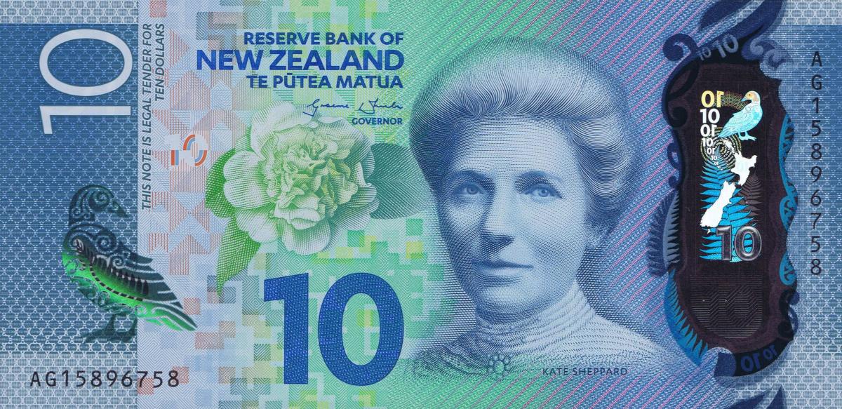 Front of New Zealand p192: 10 Dollars from 2015