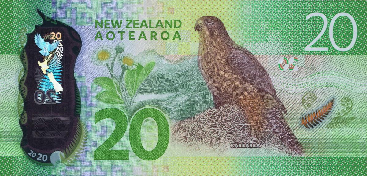 Back of New Zealand p193: 20 Dollars from 2016