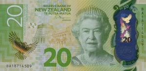 p193b from New Zealand: 20 Dollars from 2018 p193b from New Zealand: 20 Dollars from 2018