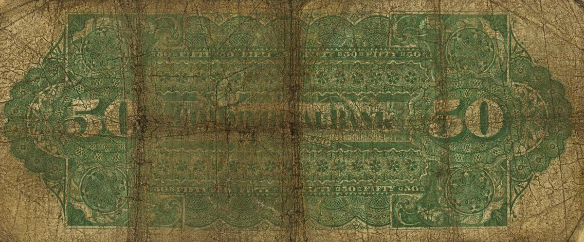 Back of Newfoundland pS117: 50 Dollars from 1888