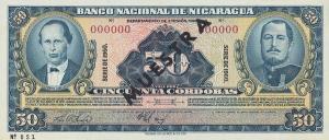 Gallery image for Nicaragua p103s: 50 Cordobas