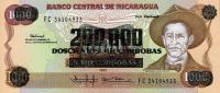 p162 from Nicaragua: 200000 Cordobas from 1990