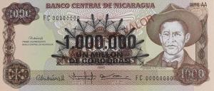 Gallery image for Nicaragua p164s: 1000000 Cordobas