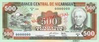 Gallery image for Nicaragua p178As: 500 Cordobas