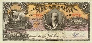 Gallery image for Nicaragua p36: 5 Pesos