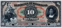 p46s from Nicaragua: 10 Pesos from 1910