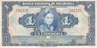 p90b from Nicaragua: 1 Cordoba from 1942