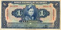 p91a from Nicaragua: 1 Cordoba from 1949