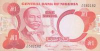 Gallery image for Nigeria p19a: 1 Naira