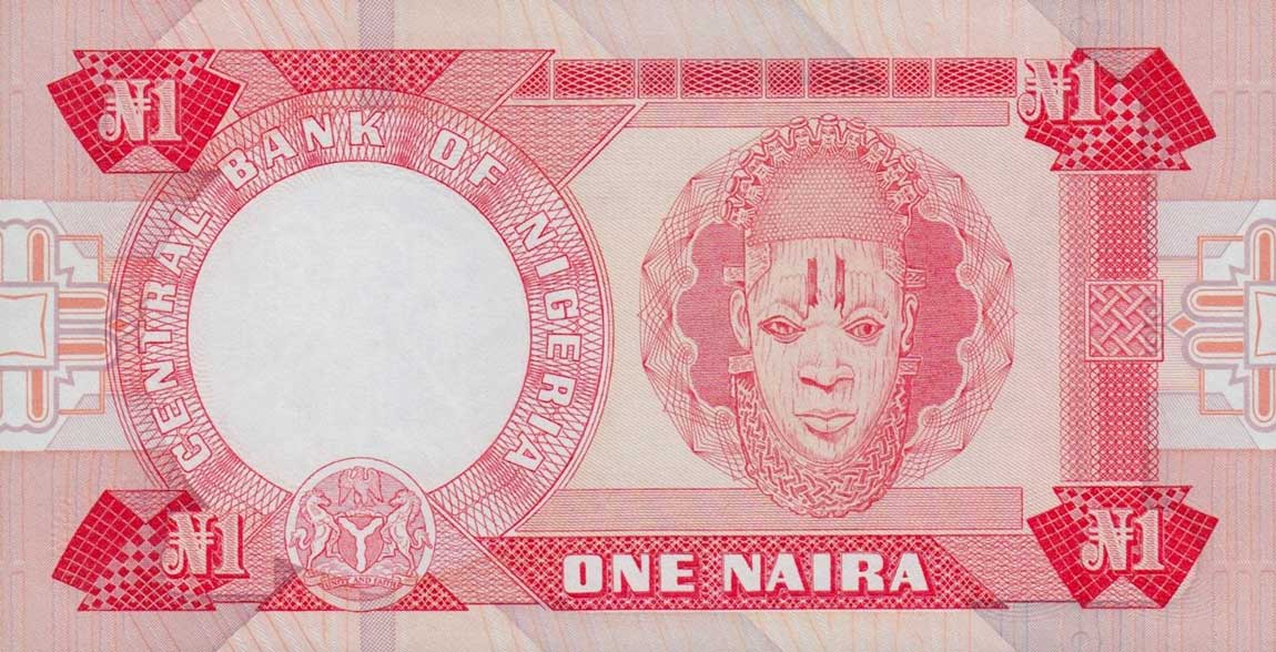 Back of Nigeria p19b: 1 Naira from 1979