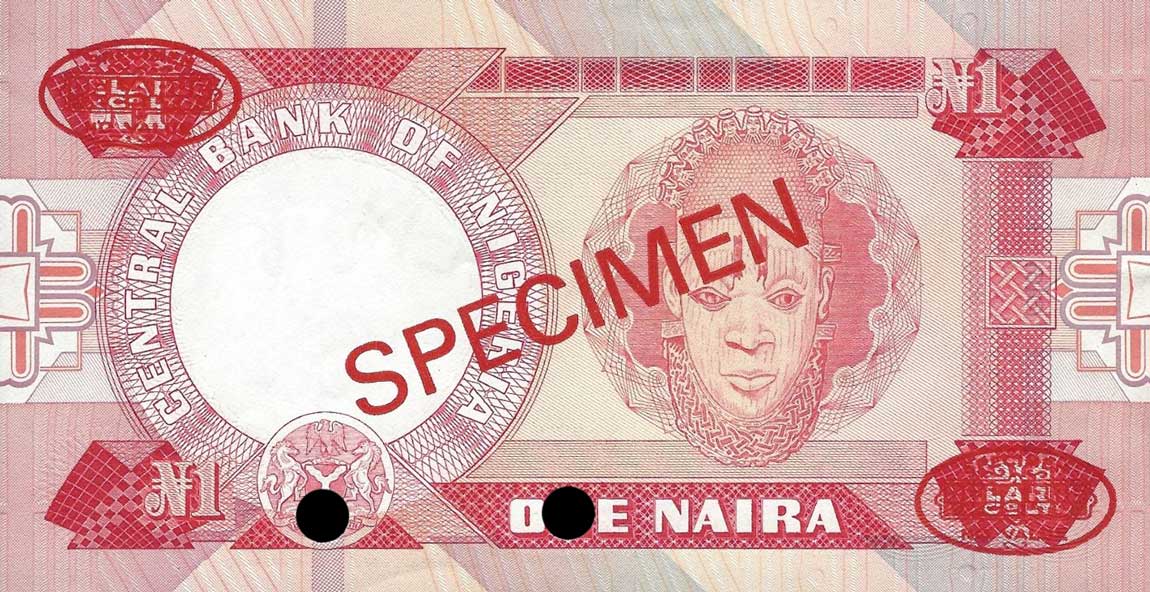 Back of Nigeria p19s: 1 Naira from 1979