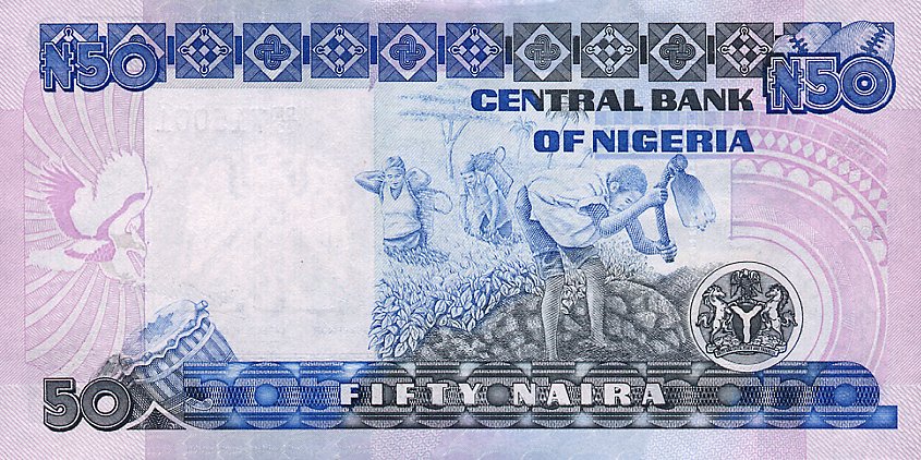 Back of Nigeria p27d: 50 Naira from 2001