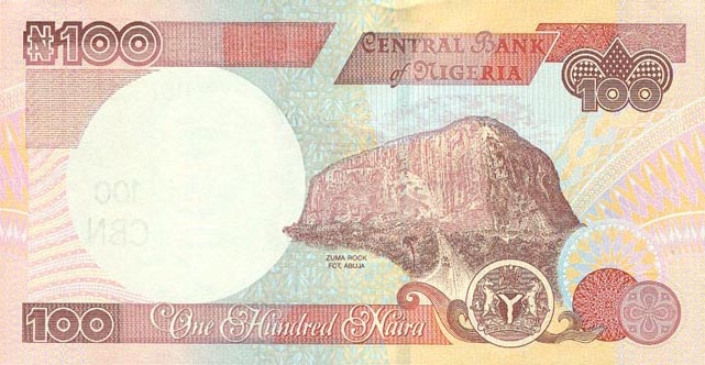 Back of Nigeria p28a: 100 Naira from 1999