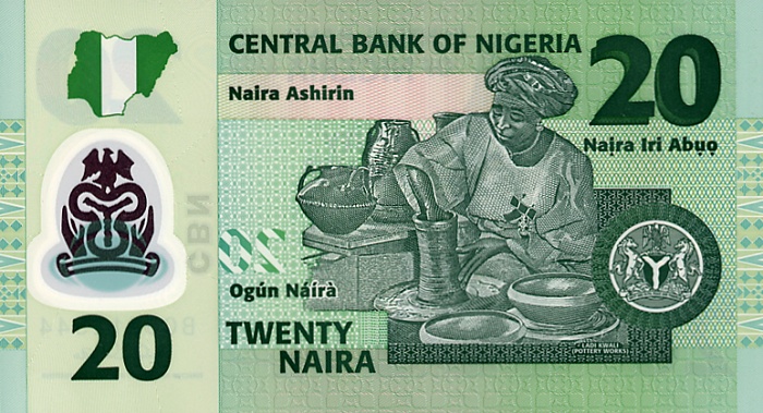 Back of Nigeria p34a: 20 Naira from 2006