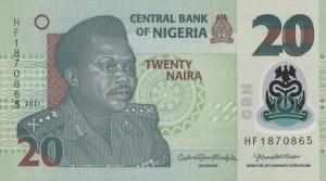 p34o from Nigeria: 20 Naira from 2019 p34o from Nigeria: 20 Naira from 2019