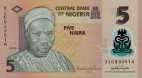 p38b from Nigeria: 5 Naira from 2009