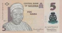 Gallery image for Nigeria p38d: 5 Naira