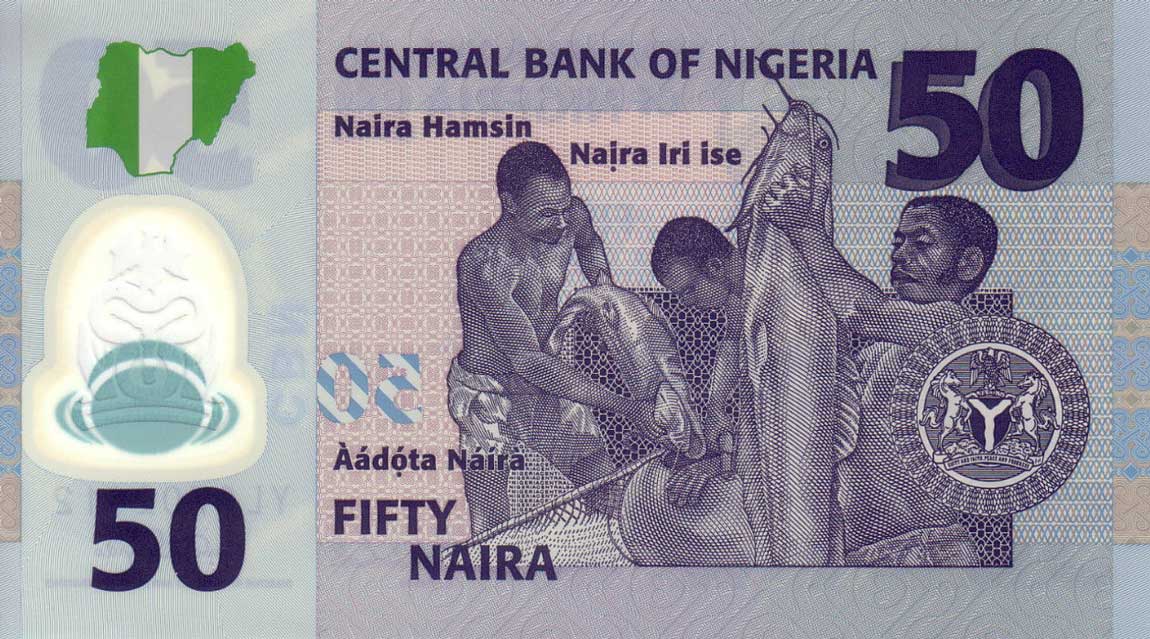 Back of Nigeria p40a: 50 Naira from 2009