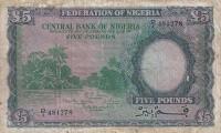 p5a from Nigeria: 5 Pounds from 1958