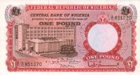 p8a from Nigeria: 1 Pound from 1967