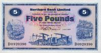 p188a from Northern Ireland: 5 Pounds from 1970