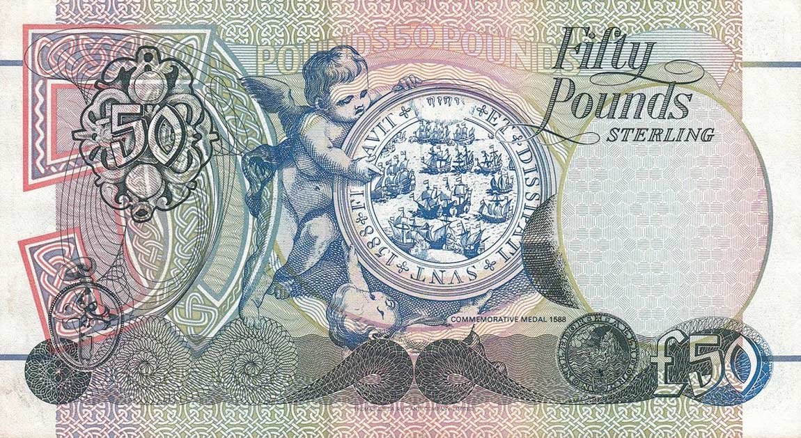 Back of Northern Ireland p134a: 50 Pounds from 1994