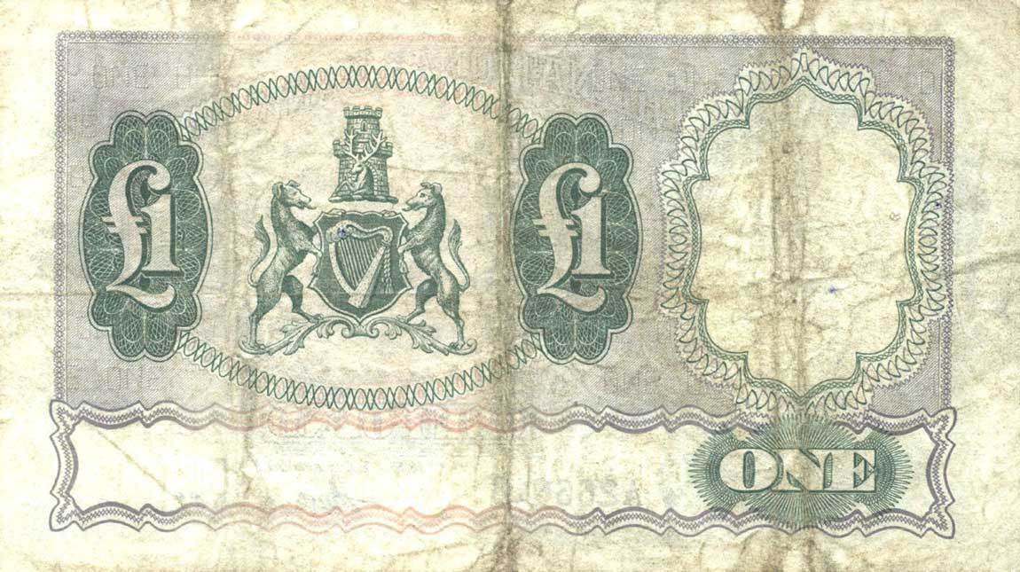 Back of Northern Ireland p155: 1 Pound from 1937