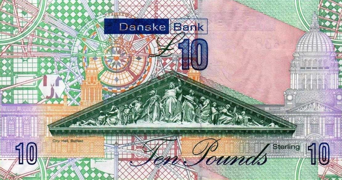 Back of Northern Ireland p212a: 10 Pounds from 2013