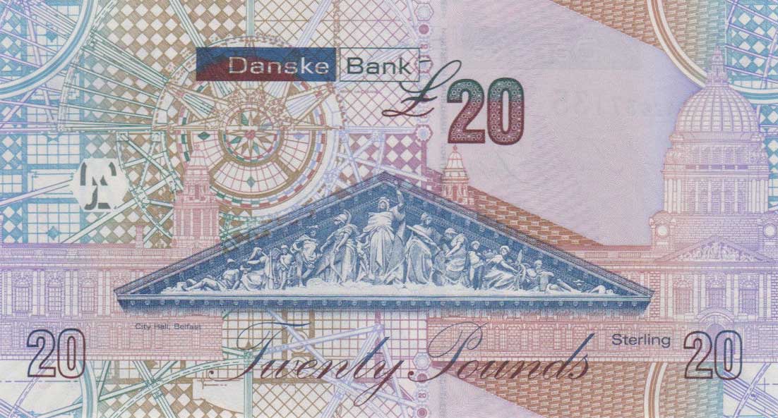 Back of Northern Ireland p213a: 20 Pounds from 2012